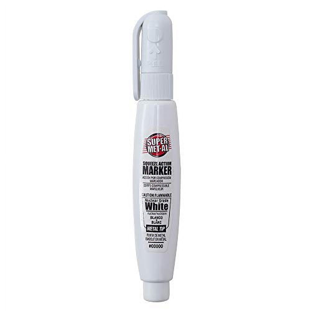 12 Pc Set Nuclear White Super Met-Al Paint Marker Pens Weather Proof 1.4Mm Fine Tip Metal Wood Stone Glass Plastic For Auto Crafts