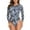Gray, variant on Viikei Bikini Set Swimwear for Women Summer Plus Size 1 Piece Print Long Sleeve Sunscreen Swimsuit Surf Wear Bikini