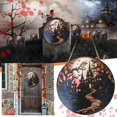 thumbnail image 2 of Carbon fiber Decoración de Halloween mejorada, letrero de madera colgante, decoraciones de techo de Halloween, 2 of 4