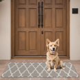 thumbnail image 4 of Brown Geometric Quatrefoil Pattern Door Rugs,Washable Non Slip Door Mats Indoor,Decorative Door Mats,Entry Mat Indoor for Entrance,Bedroom,Kitchen,Bathroom,16"x47", 4 of 6