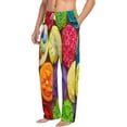 thumbnail image 2 of Easygdp Brightly Colored Cupcakes Men's Pajama Pant, Sleep Elastic Waistband Lounge Pants - Small, 2 of 9