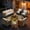 Light gray, variant on ODELIO 8-Piece Wicker Patio Furniture Set, PE Rattan Outdoor Conversation Set with Swivel Rocking Chairs & LED Lighted Coffee Table, Patio Seating for Backyard, Porch & Deck, Beige