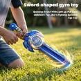 thumbnail image 3 of Glowing Pull String Spinning Sword Gyro, Light-up Battle Top Toy, High Speed Rotation Interactive Combat Game, Exciting Indoor Entertainment Fun, Red, 3 of 5