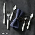 thumbnail image 3 of Carote 20-Piece Stainless Steel Flatware Set for 4, Silverware Set with White Handle, Durable Cutlery Set for Home, Kitchen & Restaurant, Mirror Polished Spoon and Fork Set, Dishwasher Safe, 3 of 7