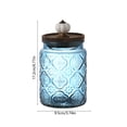 thumbnail image 3 of Decorative Vintage Glass Storage Jar with Airtight Lid and Pumpkin Knob 6 Inch Canister for Fall Thanksgiving Table Centerpiece Kitchen Countertop Display, 3 of 6