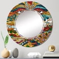 thumbnail image 2 of DESIGN ART Designart 'Buddhist Symbol Eyes Of The All Seeing God' Printed Bohemian & Eclectic Wall Mirror 20in.x30in., 2 of 5