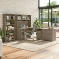 thumbnail image 3 of Bush Furniture Cabot 60" L Shaped Desk with Storage, Ash Gray, 3 of 7
