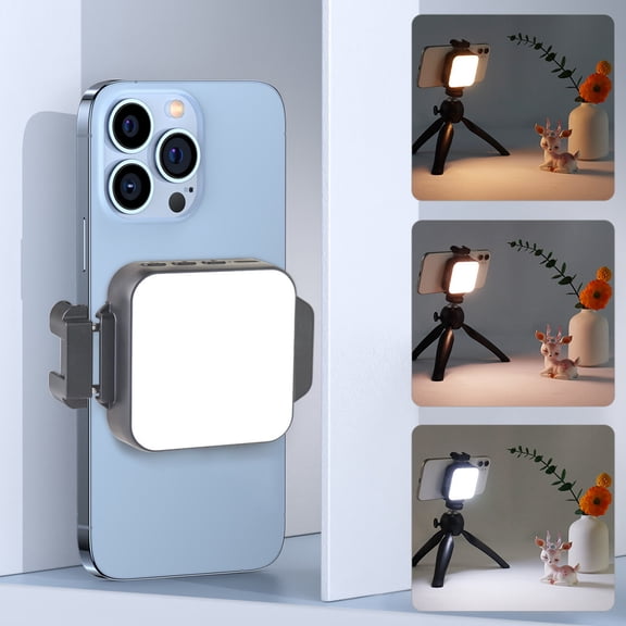 Pocket-Sized LED Fill Light with Phone Clip - Soft Glow Light for Food, Jewelry & Product Photography, Live Streaming & Vlogging