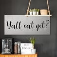 thumbnail image 2 of Y'All Eat Yet Phrase Southern Charm Typography 48 in x 20 in Drawing Canvas Art Print, by Stupell Home Décor, 2 of 6