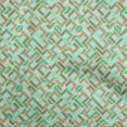 thumbnail image 1 of oneOone Cotton Poplin Twill Turquoise Green Fabric Geometric Fabric For Sewing Printed Craft Fabric By The Yard 56 Inch Wide, 1 of 5