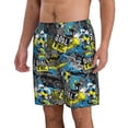 thumbnail image 2 of Naloa Goal Time Men's Beach Shorts, Surfing shorts, Swim trunks, Quick Dry Swim Trunks for Surfing Beach Fun - Small, 2 of 9