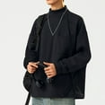 thumbnail image 4 of pstuiky camisas de manga larga para hombre, Blusas y camisas casuales de cuello redondo y manga larga de color liso para hombre Tops de hombre xxxl, 4 of 5