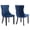 Blue, variant on MIKIBAMA Set of 2 Beige Tufted Velvet Dining Chairs Solid Wood Frame for Dining Room