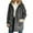 Dark Gray, variant on LYXSSBYX Womens Winter Coats Women Winter Warm Composite Plush Button Hooded Jacket Outwear Solid Color Coat