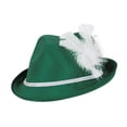 thumbnail image 2 of Party Central Pack of 12 Green and White Unisex Adult Alpine Oktoberfest Party Hat - One Size, 2 of 2