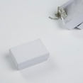 thumbnail image 2 of SSWBasics 2 ½ x 1 ½ x ⅞ Cotton Filled White Kraft Jewelry Boxes - 100 Pack- Jewelry, 2 of 2