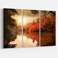 thumbnail image 2 of Colorful Fall Sunset over River, 2 of 2