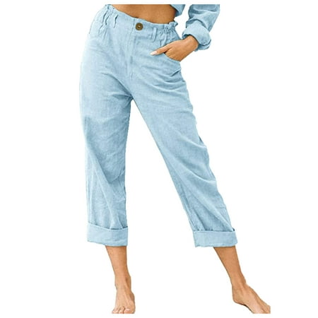 

ketyyh-chn99 Pajama Pants For Women Women s Baggy Drawstring Pants Wide Leg Pants Casual Elastic Waist Trousers