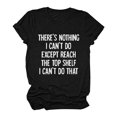 thumbnail image 1 of Gibobby Camiseta de manga corta para mujer Mujeres Casual Impresión Manga Corta Tops Blusa Cuello Redondo Casual Tee Túnica Camisas(Negro,G), 1 of 2