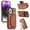 Brown, variant on Feishell Premium Leather Case For iPhone 12 Pro/12 with Credit Card Holder,Back Magnetic Closure,360 Finger Ring Stand Kickstand,RFID Blocking Shockproof Wallet Cover iPhone 12/12 Pro,Black