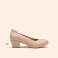 thumbnail image 2 of Zapatos de Tacón Bajo Chunky Nude para Mujer DREAM PAIRS DWUMPU2547 5 cm, 2 of 8