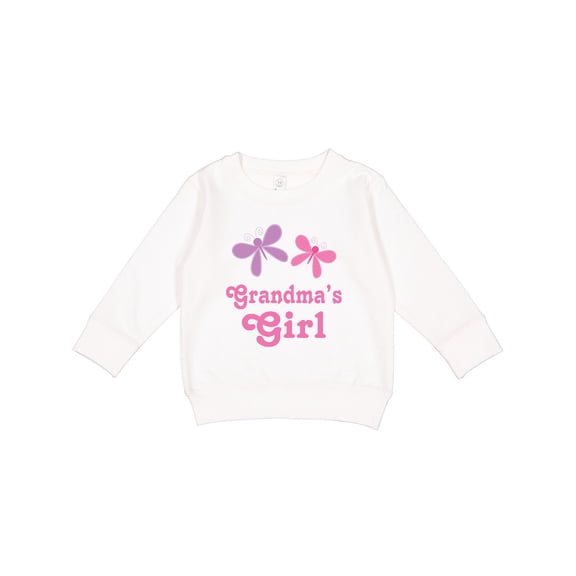 Inktastic Grandma's Girl Grandchild Butterfly Toddler Sweatshirt