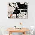 thumbnail image 2 of Orinice Musical Notes Fine Art Aesthetic Poster & Print Wall Painting for Home Decor 20x16in, 2 of 6