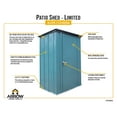thumbnail image 4 of Arrow 4 x 3 x 6 ft Green Shed, 4 of 6