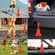 thumbnail image 4 of Cono De Seguridad De Tráfico Plegable, 4 Piezas Cono De Construcción Multiusos De Fácil Almacenamiento Naranja Altamente Visible Con Luz LED Para Cursos Ecuestres, 4 of 7