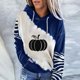 thumbnail image 2 of Sudadera para mujer Otoño Sudaderas Moda Casual Festival Impreso Blusa de manga larga Sudadera con capucha Tops Sudadera Odeerbi ODB-5, 2 of 5