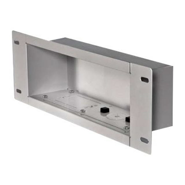Peerless Recessed Cable Management and Power Storage Accessory Box IBA3-W - kit de Montage (Boîte de Câble) - Acier Laminé à Froid, Époxy Fusionné - Blanc - Monté au Mur