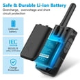 thumbnail image 3 of AWANFI Walkie Talkies for Adults 3 Pack, Rechargeable 22 Channel Two Way Long Range Walkie Talkie for Kids Girls Boys, 3 of 7