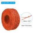 thumbnail image 2 of Unique Bargains 1 Roll Raffia Ribbon, 109 Yard Paper Twine String for Festival Gifts Wrapping, Orange, 2 of 7