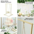 thumbnail image 4 of Efavormart 3ft Tall Gold Metal Hanging Dessert Display Centerpiece With Jute Rope, Cake Stand Swing, 4 of 11