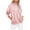Pink, variant on Women's Casual Sweatshirt with Pocket Long Sleeve Crewneck Solid Color French Terry Pullover No Hood Fashionable Fall Lounge Top Gray M