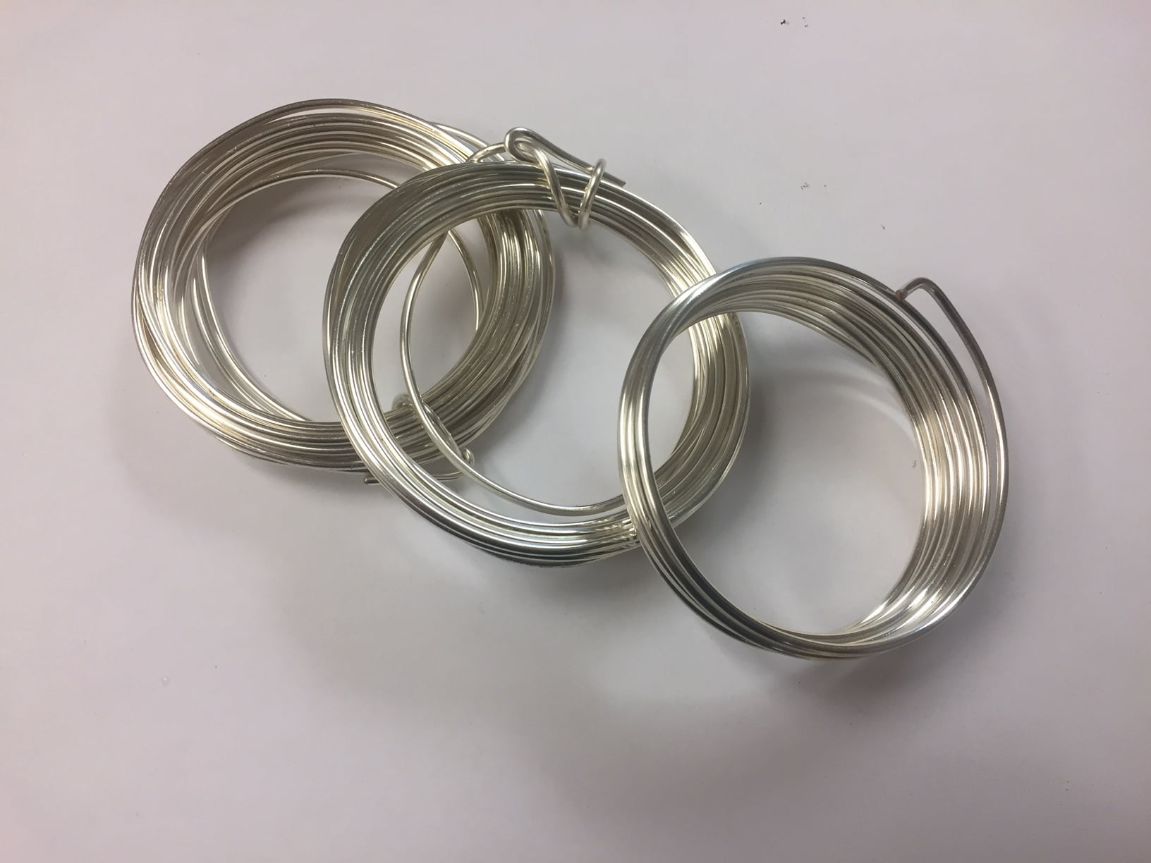 Silver Plated Copper Round Wire 12 Gau 50 Ft 1 Lb Spool Jewelry Making Findings
