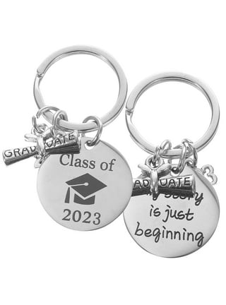  LUOZZY 8 Pcs Class of 2023 Graduation Keychains Bulk
