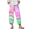 thumbnail image 1 of Women'S Summer Comfortable And Fashionable Printed Slim Fit Pants, 1 of 5