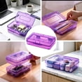 thumbnail image 3 of Pencil Case, Large Clear Pencil Box Case, Plastic Crayon Marker Box with Snap-tight Lid, Plastic Pencil Case, Plastic Pencil Box, Crayon Box Storage, Art Craft Marker Organizer on Clearance, 3 of 4