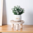 thumbnail image 2 of Wooden Plant Stand Potted Plants Riser Plant Shelf Balcony Potted Plant Holder, 2 of 9