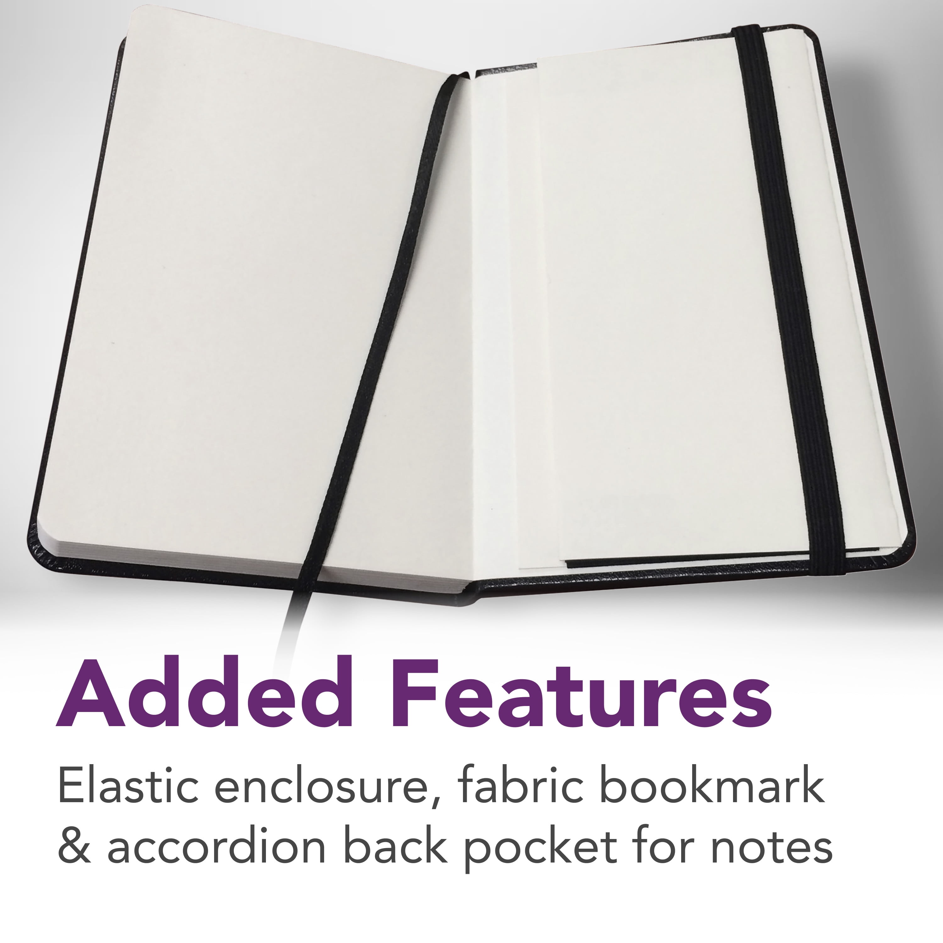 (5 pack) Daler-Rowney Simply... Sketchbook, Soft White Pages, (65lb/100g), Black Hardcover Binding, 144 Pages, 3.5" x 5.5"