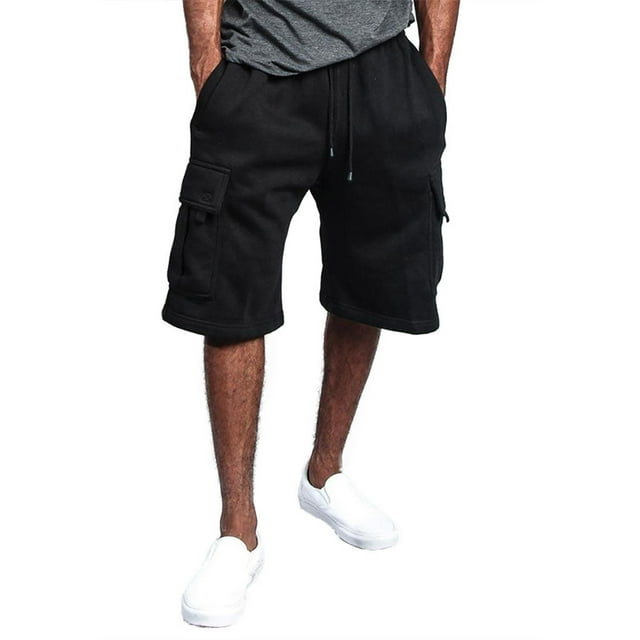 KIHOUT Shorts d'Été Rabais Nouveau Style pour Hommes Salopette en Coton Multi-Poches Shorts Mode
