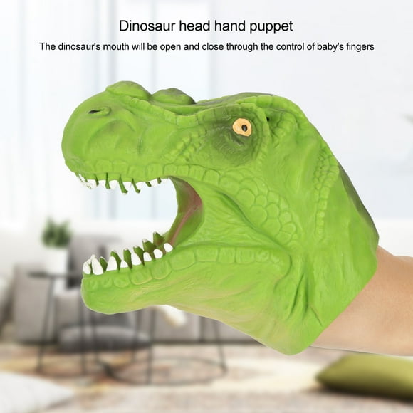 Marionetas de mano con cabeza de dinosaurio, marionetas de mano con cabeza de dinosaurio, marionetas de mano de dinosaurio suaves, marionetas de mano de dinosaurio para niños diseñadas para el futuro