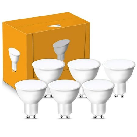 

GU10 6pcs 120 Beam Angle Easy Install LED Bulbs 5W 3000K Home Non Dimmable
