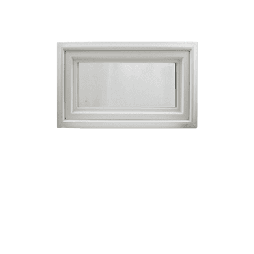 Crank Out Windows 36 " x 16" White Vinyl Tempered Glass Low-E Argon Gas Window Awning Window