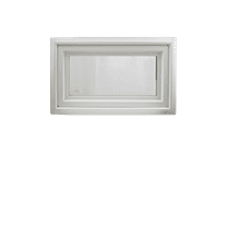 Crank Out Windows 36 " x 16" White Vinyl Tempered Glass Low-E Argon Gas Window Awning Window