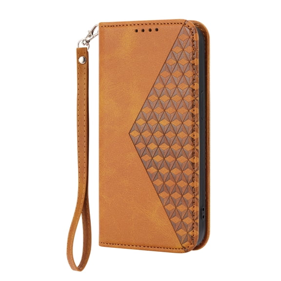 Allytech iPhone 15 Pro Max 6.7" Case Wallet, Vintage PU Leather with Detachable Hand Wrist Slim Fit Shockproof Anti-Scratch Bumper Protective Wallet Phone Case for Apple iPhone 15 Pro Max - Yellow