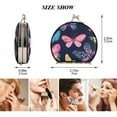 thumbnail image 2 of Portable Makeup Mirror Travel Mirror Compact Folding Mirrors Small for Women Beauty Accessories Pattern Of Colorful Butterflies, 2 of 7