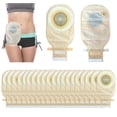 thumbnail image 1 of Bolsas de ostomía, 20 unidades, bolsas de colostomía de una sola pieza para el cuidado de la ileosto, 1 of 8