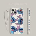 thumbnail image 1 of Funda de Disney Stitch The Baby para Apple iPhone 14, 13, 12, 11 Pro Max, mini, XS, XR, X, 8, 7, 6S, 6 Plus, funda de teléfono líquida con cuerda izquierda Fivean unisex, 1 of 2